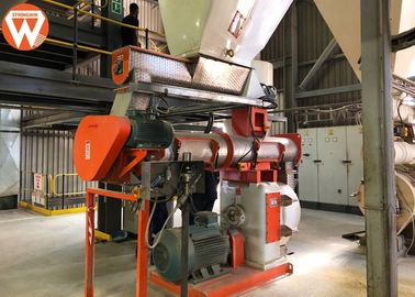 Total 220kw Feed Pellet Production Line With SKF Bearing Capacity 10T/H